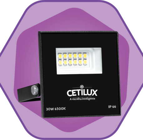REFLETOR DE  LED 30W 2400 LÚMENS  6500K IP 66